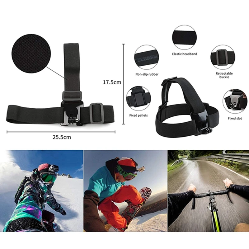 Действий Камера комплект аксессуаров для GoPro Hero 7 Hero() 6/5/4 Hero Session SJCAM SJ4000 SJ5000 SJ6000 AKASO EK7000 Apeman A70 APEMAN