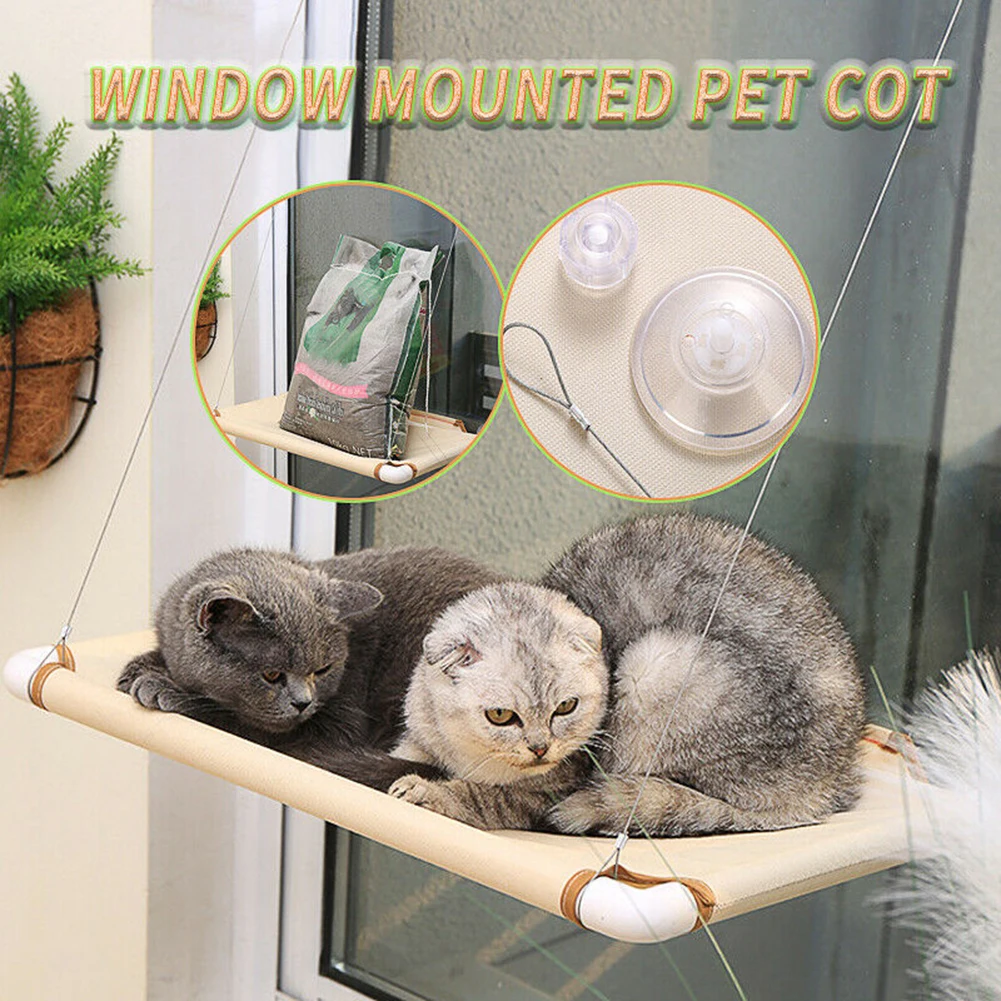 Питомец котенок прочная кровать присоска окно дверь стена крепление Висячие кошки Солнечный гамак товары для животных