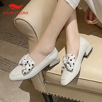 

JOUIR New Design 2020 Sweet Bowtie Chunky Heels Concise Pumps Woman Shoes Slip On Leisure Shoes Women Pumps Lady Shoe