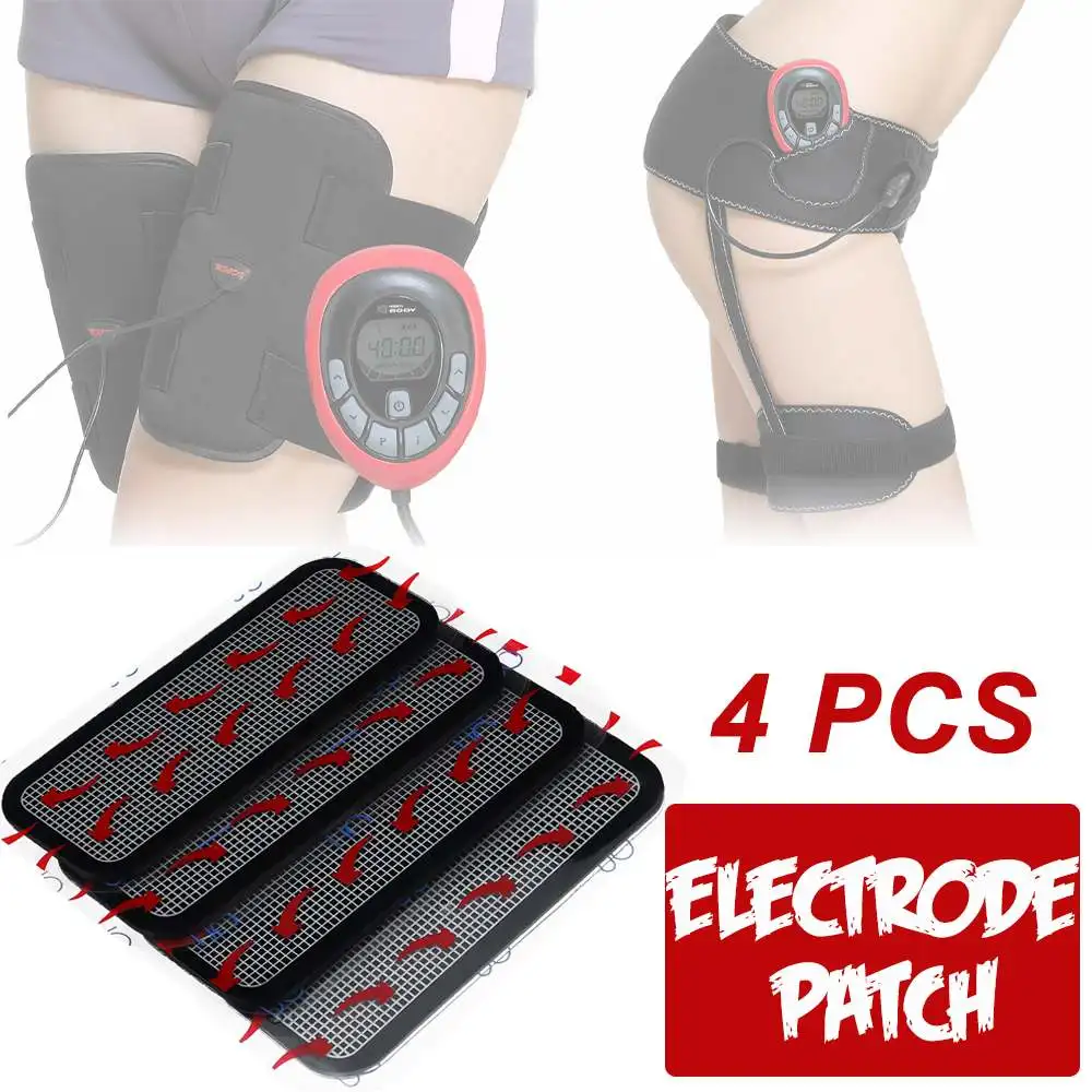 

4 pcs Gel Stickers Electrode Patch Self-adhesive Electrode Pads For Fitness Muscle Training Massager ABS Abdominal Trainer
