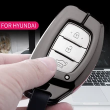 Чехол для автомобильного ключа для Hyundai Creta I10 I20 IX25 IX35 I30 I40 Santa Fe Verna Sonata Elantra Tucson, чехол для автомобильного ключа, чехол для ключа