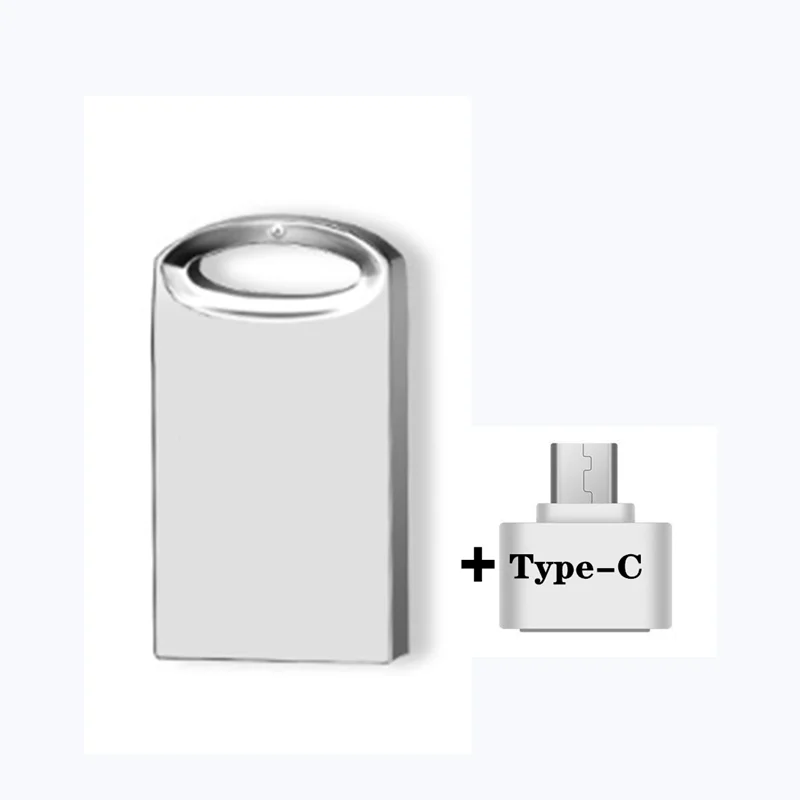 초소형 금속 펜 드라이브, C타입 USB 플래시 드라이브, 방수 2.0 펜드라이브, 메모리 스틱 U 디스크, 64GB, 4G, 8GB, 16GB, 32GB, 128GB, 256GB