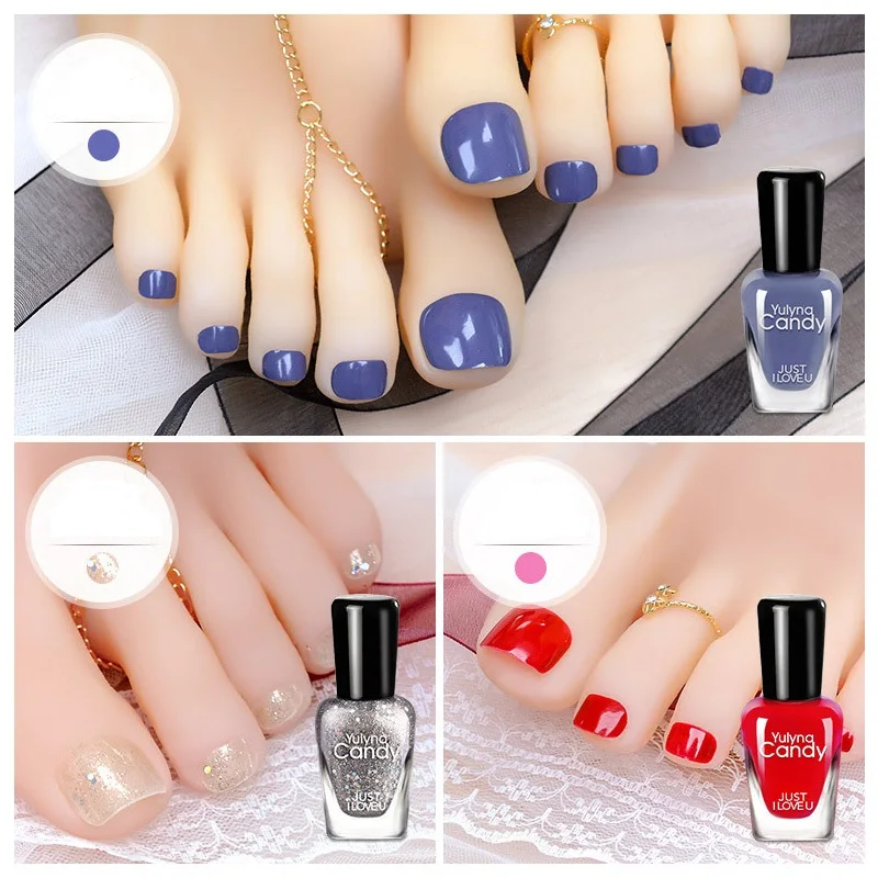 

Candy Color Nail Polish Can Be Peeled Tasteless Nail Art Polish Long-lasting Manicure Base Coat Gel Nail Polish Purple/White
