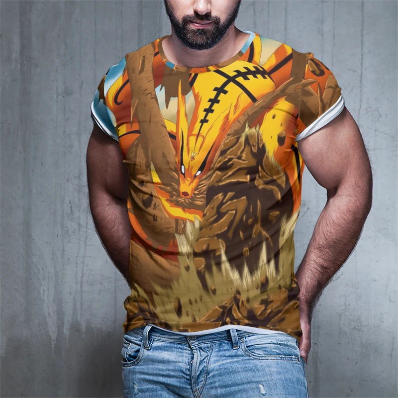 

2020 summer new naruto vortex naruto men and women tops boys and girls street comfortable high texture casual T-shirt