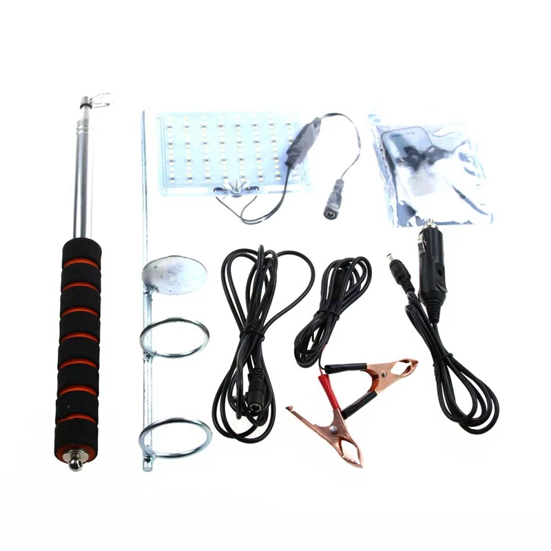 

Led Car Rod Light Fishing Lamp Outdoor Rf Remote Controller Telescopic Fishing Rod Outdoor Lighting Camping Lamps 3 Meters