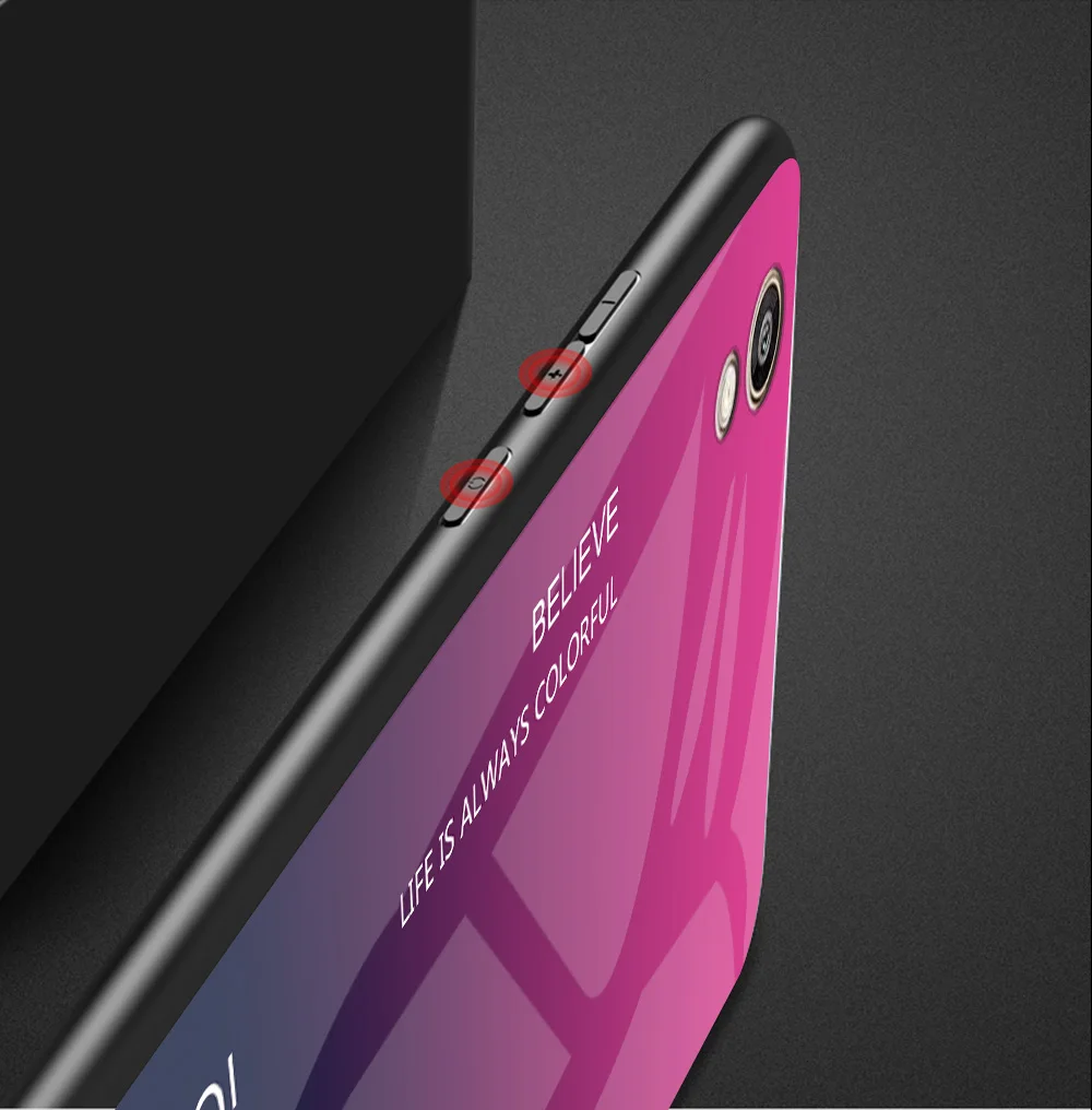 10 шт./партия градиентное закаленное стекло задняя крышка чехол для huawei P smart Z Y9 Prime Y5 Honor 8S P20lite Nova 5i