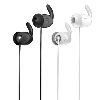 

REMAX 2 Pcs RM-625 Wired Headset Metal Music Call Wired Headset 3.5MM o Interface, White & Black