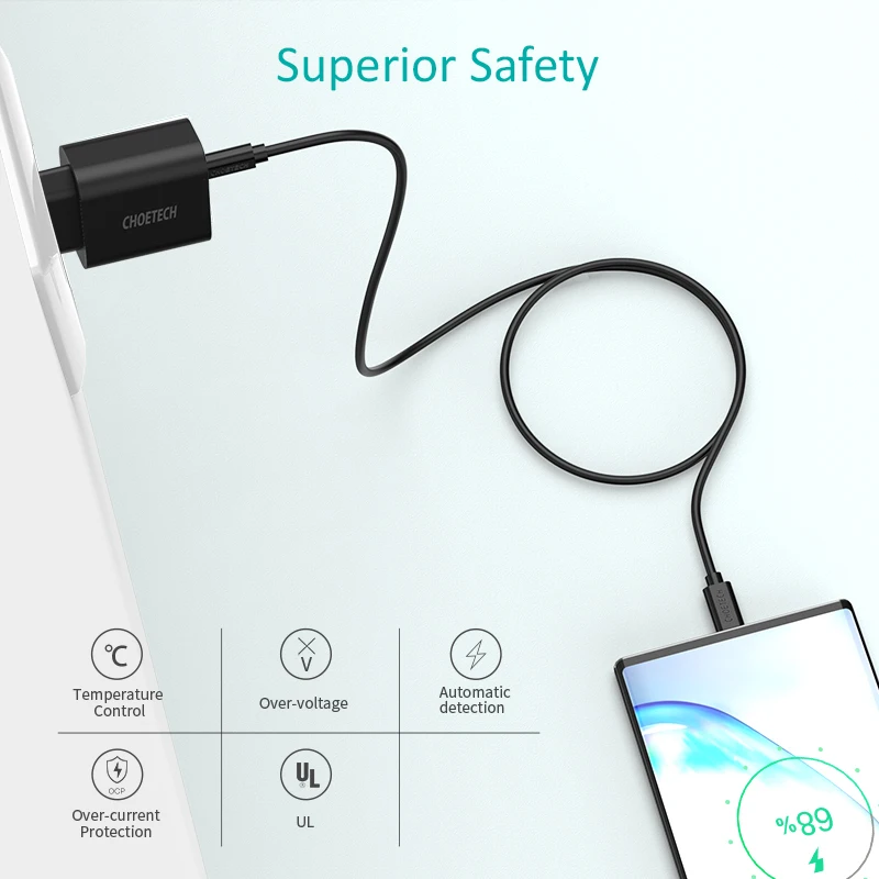 CHOETECH PD зарядное устройство 18 Вт быстрое зарядное устройство 3.0 usb type C быстрое зарядное устройство QC3.0 для iPhone 11 X Xs 8 iPad USB зарядное устройство для телефона быстрая зарядка для айфона переходниk