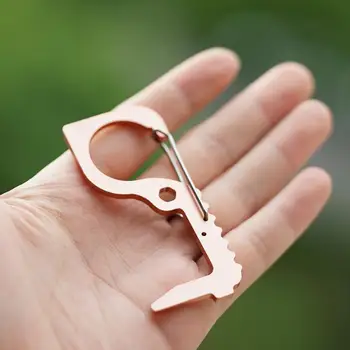

Hygiene Hand Metal EDC Door Opener Multifunctional keychain Quarantine Hand Tool avoid touch with public tools