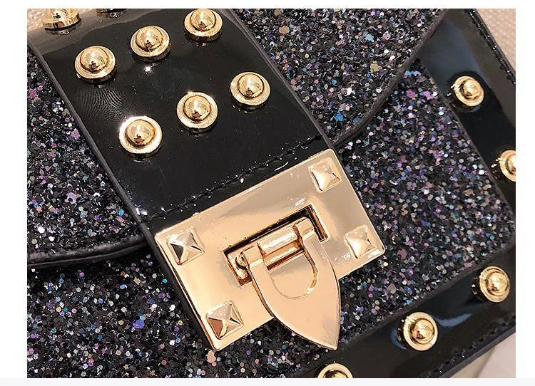 rivet bag bags women's handbags purses women shoulder crossbody bag pu leather  (5)