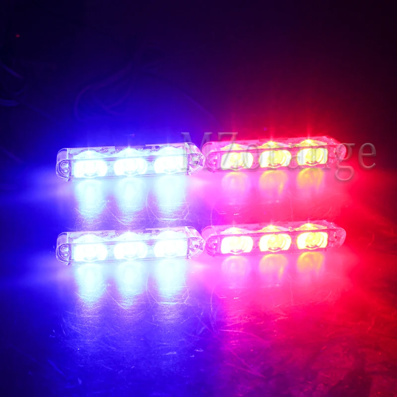 4x3/led беспроводной пульт дистанционного управления скорой помощи полицейский светильник DC 12 В стробоскоп Предупреждение ющий светильник для автомобиля Грузовик аварийный светильник мигающий пожарный светильник s