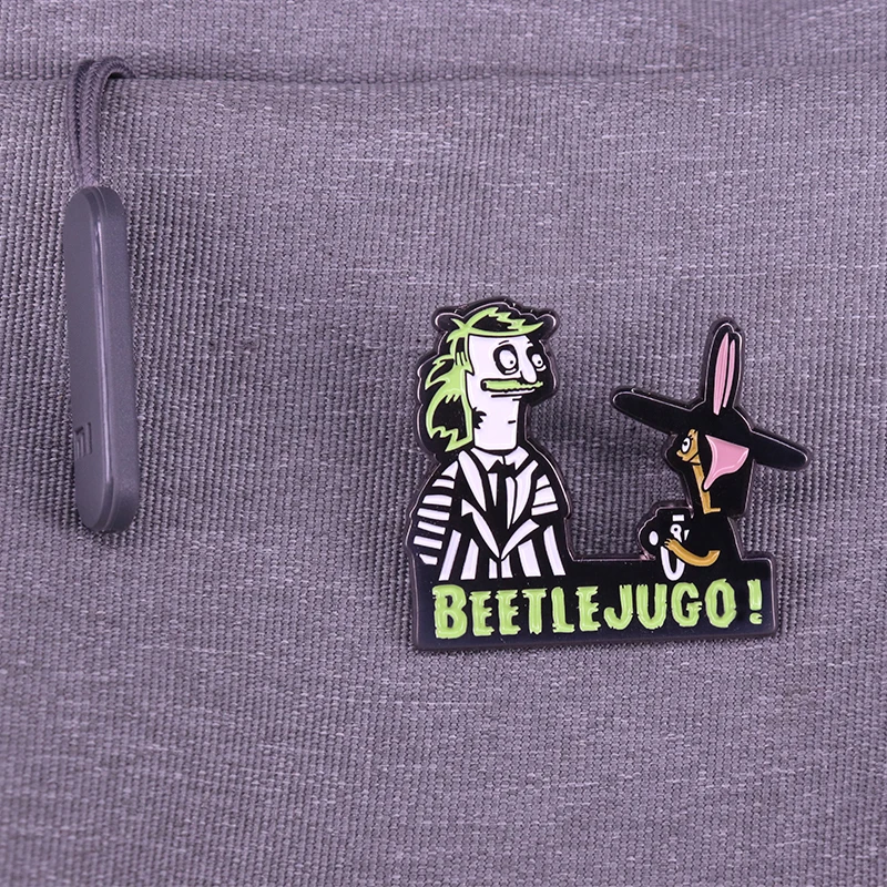 BEETLEJUGO pins Bobs Burgers Louise Belcher Strange Unusual Lydia Enamel  pins spooky Gothic Halloween Gifts - AliExpress