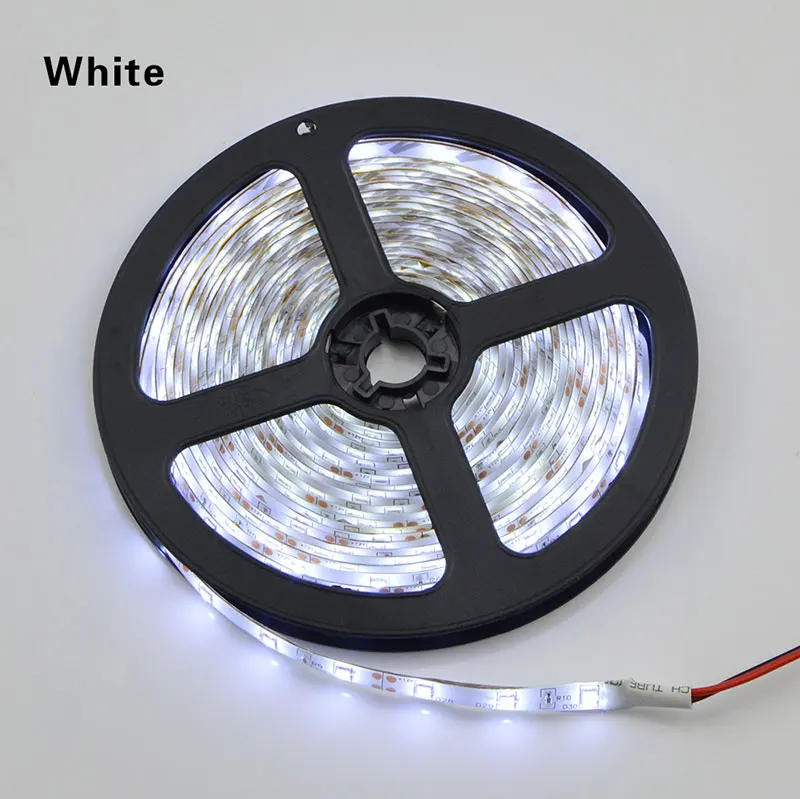 Белый RGB Светодиодная лента RGB SMD 2835 гибкая лента светодиод лента RGB 5 м Диодная лента DC 12 В водонепроницаемый декор 60 Светодиодный s/M - Испускаемый цвет: Белый