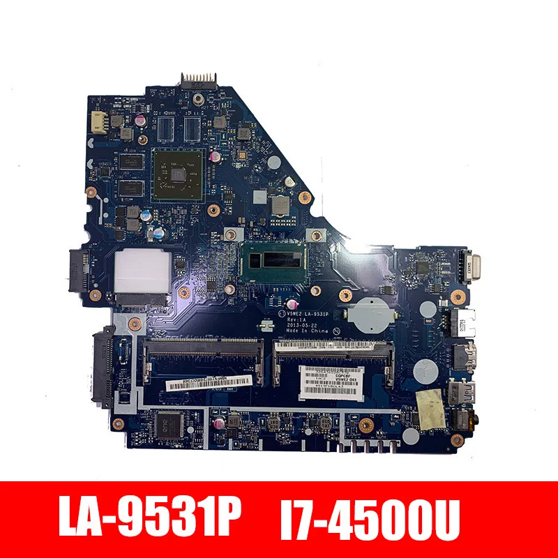 Системы доска LA-9531P материнская плата для Acer E1-572G E1-572 V5-561G I7-4500 Процессор R5 Тесты