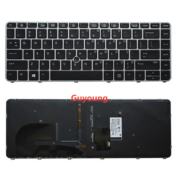 Английская клавиатура с подсветкой для ноутбука HP EliteBook 745 G3 G4 840 848 |