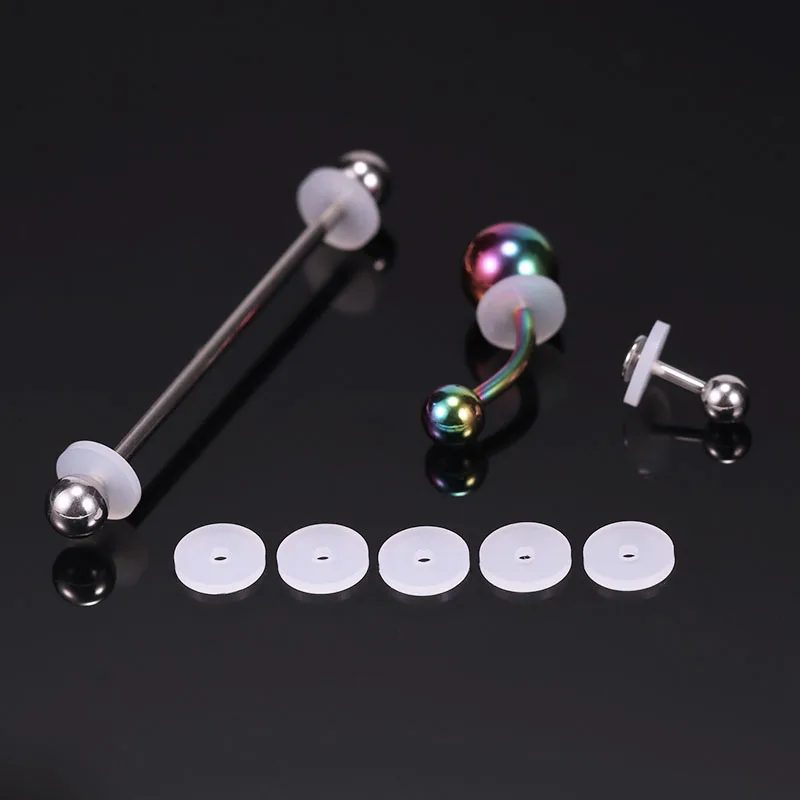 Wholesale Silicone Piercing Healing Discs Flexible Anti Hyperplasia Saucer For Ear Stud Lip Ring Nose Soft Gasket Spacers | Украшения и