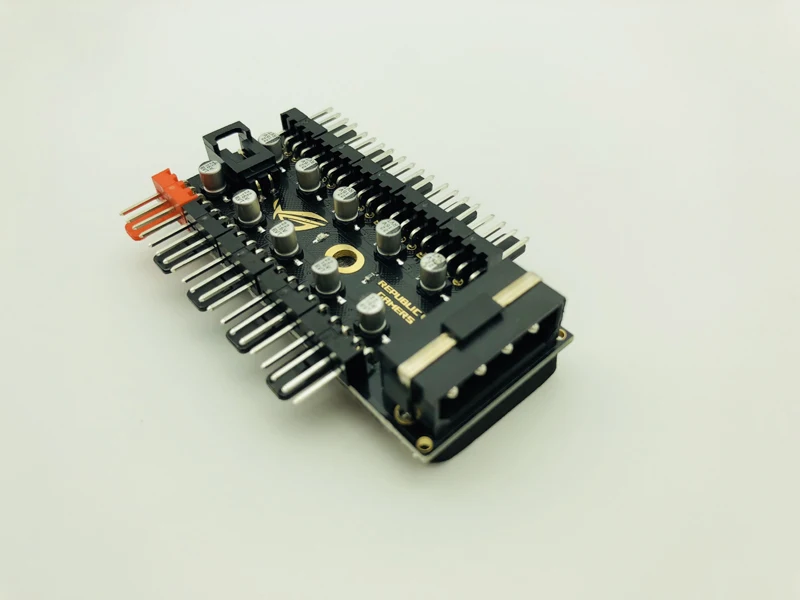 Newest PC 1 to 10 4Pin Molex Cooler Cooling Fan Hub Splitter Cable PWM 12V Led Power Supply Adapter For BTC Bitcoin Miner Mining