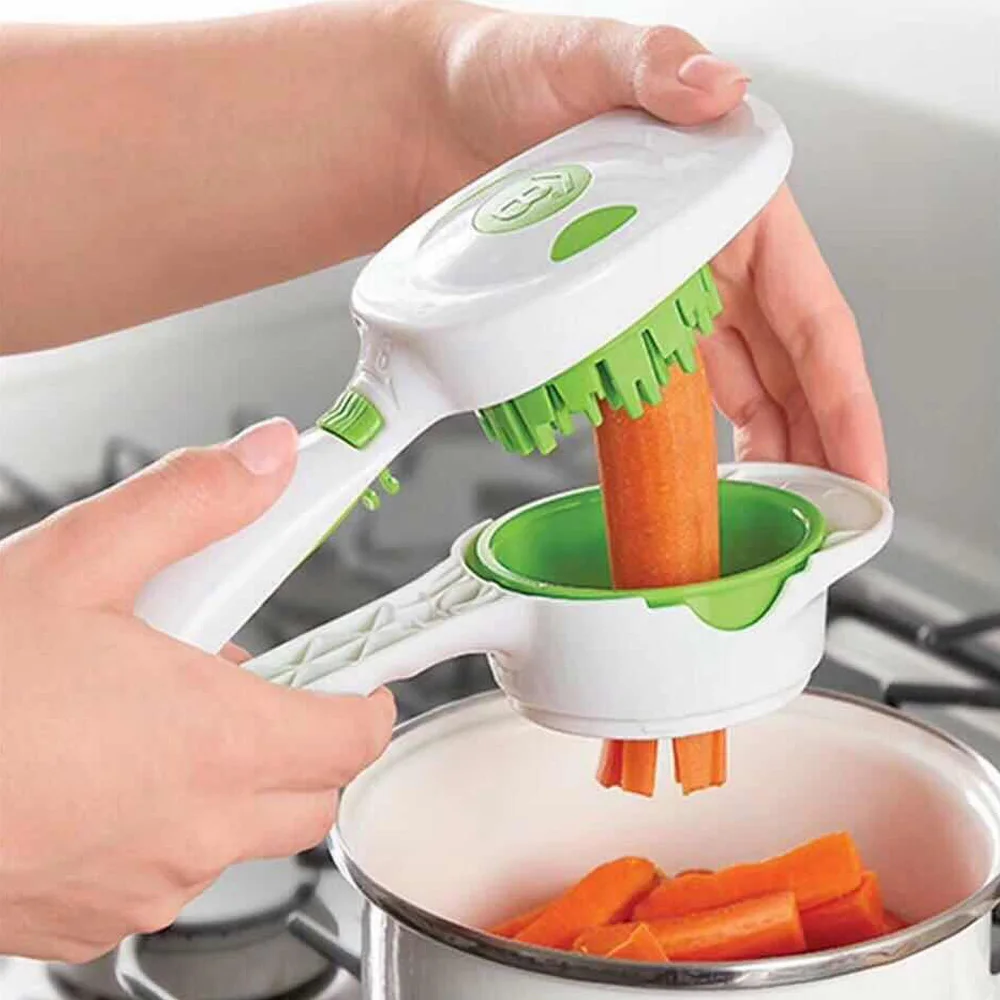 6-в-1 шинковка для овощей машина для нарезки резак овощерезка для очистки моркови лук терке спирализатор для Еда измельчитель с сосуд для хранения с Кухня доступом