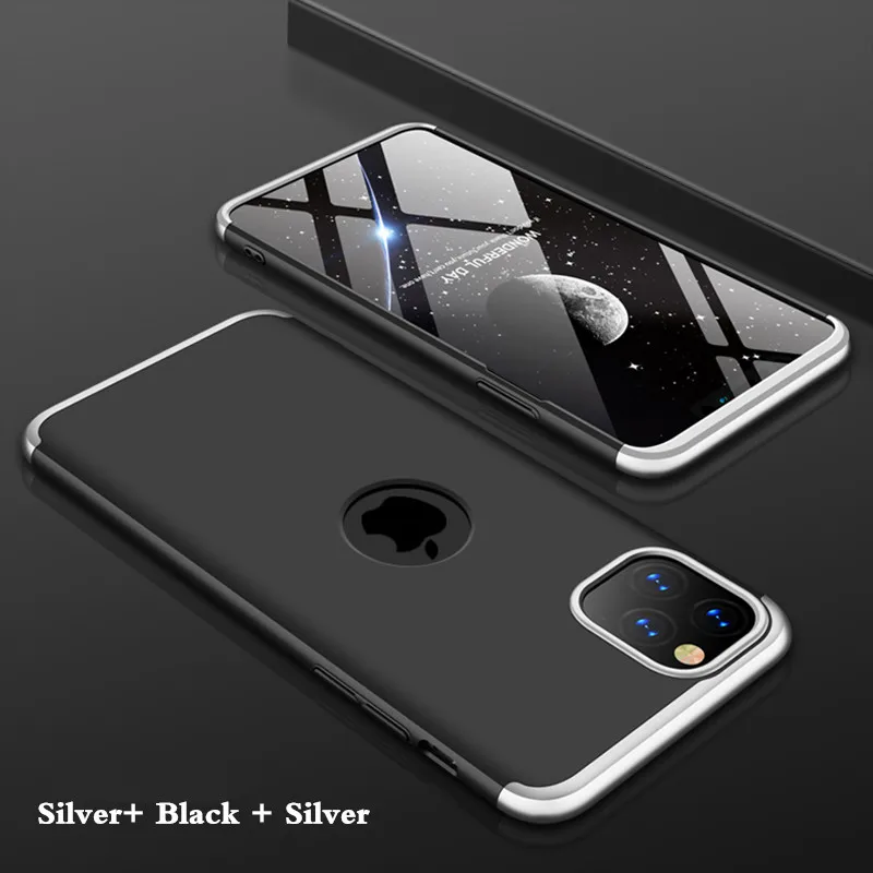 10 шт./лот, защитный чехол для iPhone 11/11 Pro/11 Pro Max 360, полностью противоударный жесткий чехол из поликарбоната