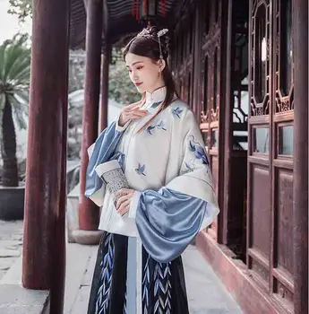 

Women Hanfu Chinese Ancient Traditional Fairy Tale Hanfu Dress Fantasia Female Cosplay Costume Fancy Dress For Lady Plus Size XL