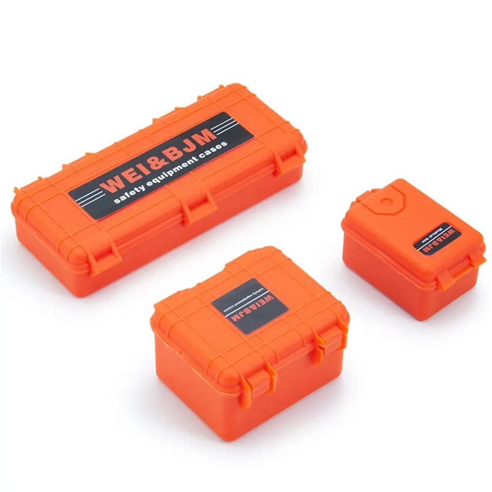 

3pcs/set Mini Portable Toolbox Storage Plastic Box Accessories Remote Control Car Universal Decoration Tool
