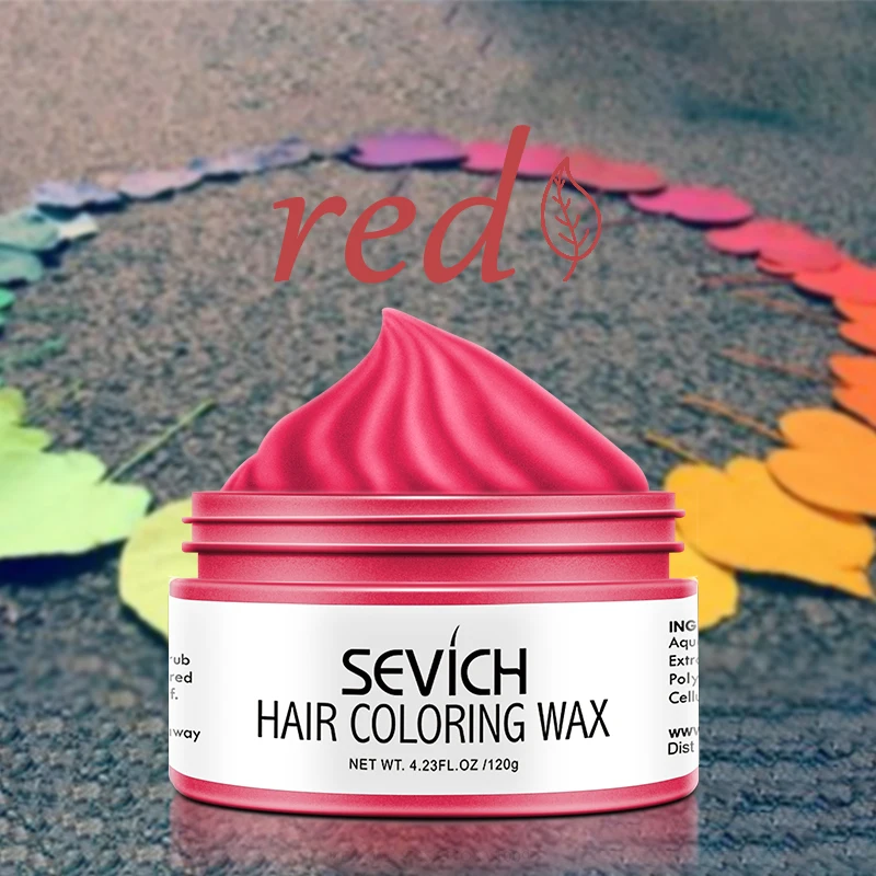 120g Color Hair Wax Styling Hair Dye Clay Grey Temporary Dye Disposable Fashion Festival Celebrate Molding Coloring Mud Cream hair wax styling