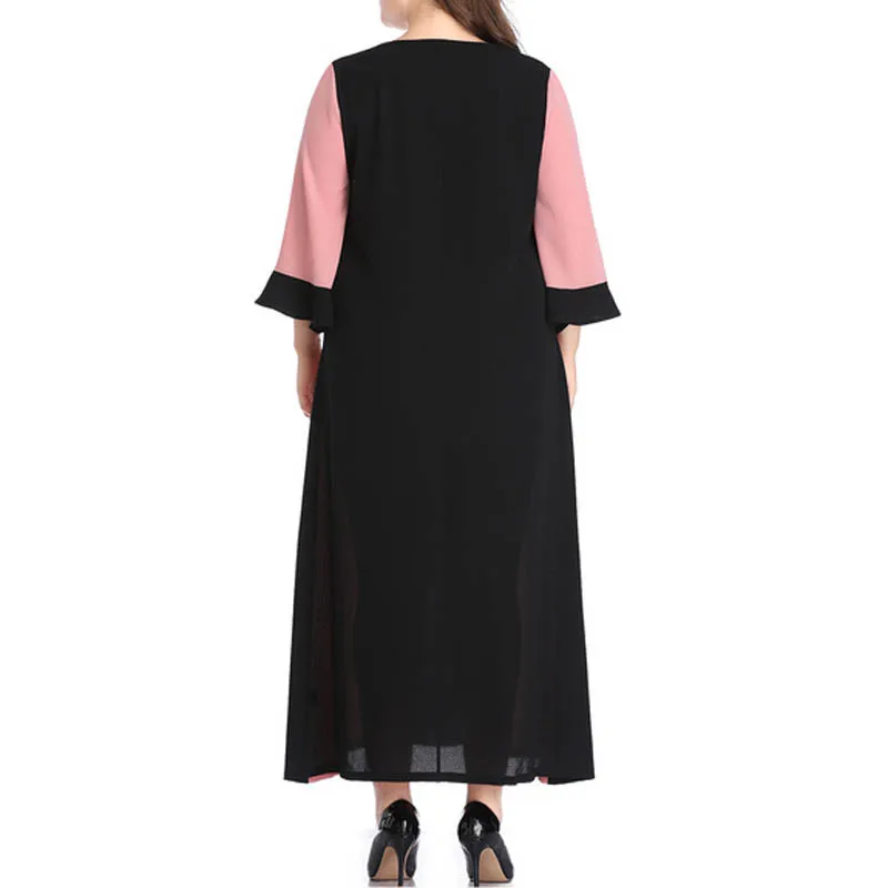 Сезон лето-осень; женские 4XL 5XL 6XL 7XL 8XL размера плюс бюст 136 см под платье для женщин 4 вида цветов