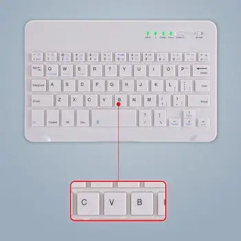 

Ultra-thin Bluetooth Keyboard Wireless Keyboard for iPad Apple Mac Tablet Keyboard, Phone Universal Support IOS Android Windows