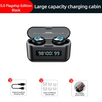 

F9 Wireless Dual Touch Earbuds Stereo Earphones Tws Bluetooth Earphone With 2000Mah Charging Box Sport Life Waterproof Headsets