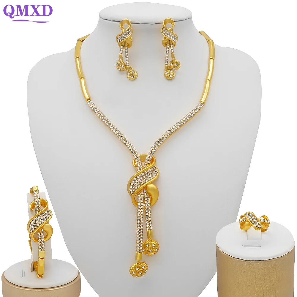 Dubai Gold Color Jewelry Sets African 