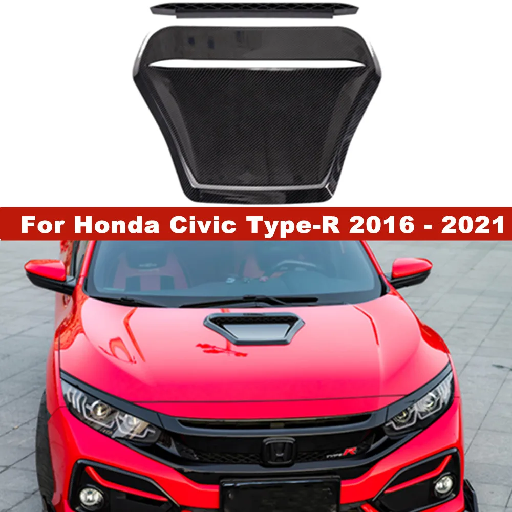 For Honda Civic Typer 2016 2021 Car Front Hood Vent Air Outlet Cover