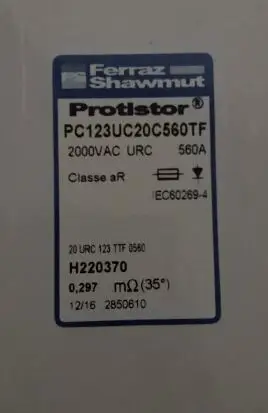 Предохранители: PC123UD25C630TF 25URD123TTF0630/22URD123TTF0750/21URD123TTF0800/16URD123TTF1100/15URD123TTF1300 aR