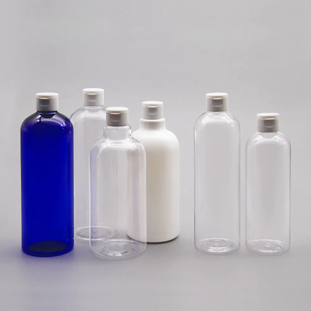 화장품 플라스틱 병에 대 한 300ml 400ml 500ml 애완 동물 리필 병 플랩 커버 샴푸 로션 용기 샤워 젤, 14 개