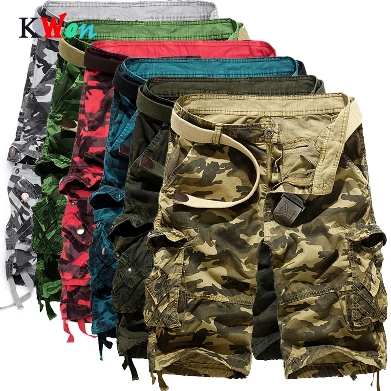 Camouflage Loose Cargo Shorts Men Cool Camo Summer Short Pants Hot Sale Homme Cargo Shorts Plus Size Brand Clothing