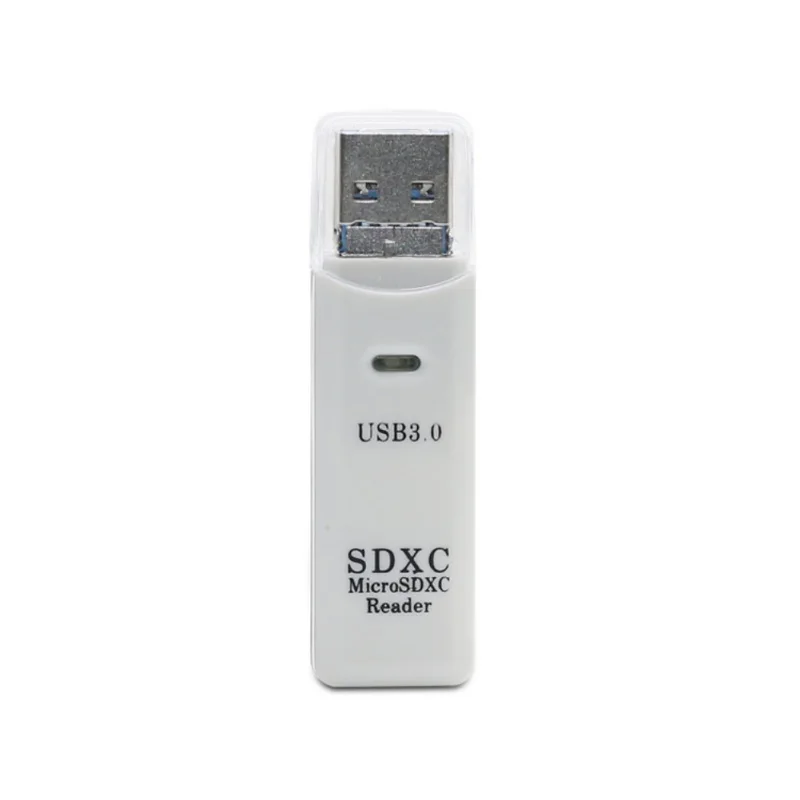 Белый Для Windows USB 3,0 кард-ридер 2-в-1 два слота TF защищенная цифровая карты памяти телефона компьютера Адаптер прочный - Цвет: Белый