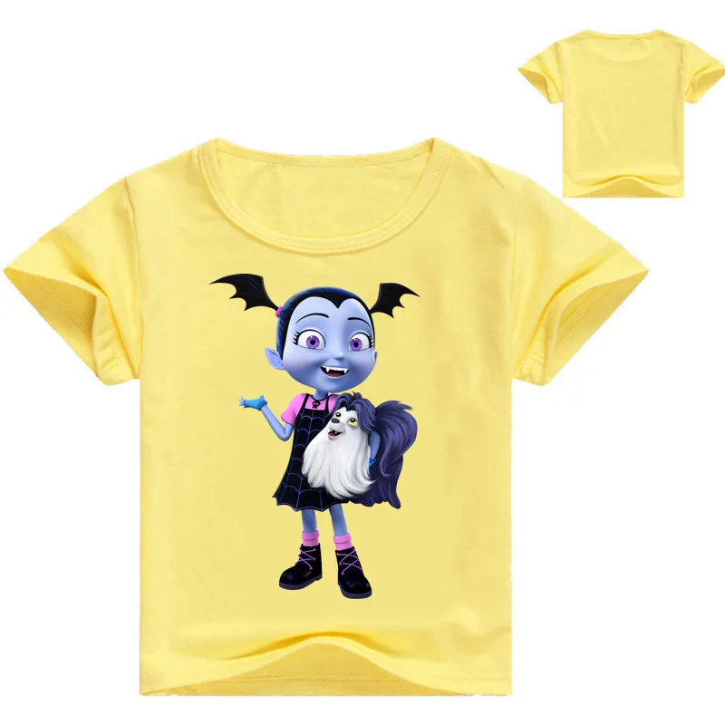 Футболки с героями мультфильмов «Vampirina» Новая детская футболка, футболки для детей, футболки для мальчиков, детская одежда, футболка с изображением вампира, От 3 до 16 лет - Цвет: color 5