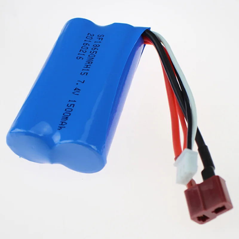 7,4 V 1500Mah литий-полимерный Батарея для Wltoys 12423 12428 12401 12402 12429 Lipo Батарея 2S 7,4 V 1500Mah