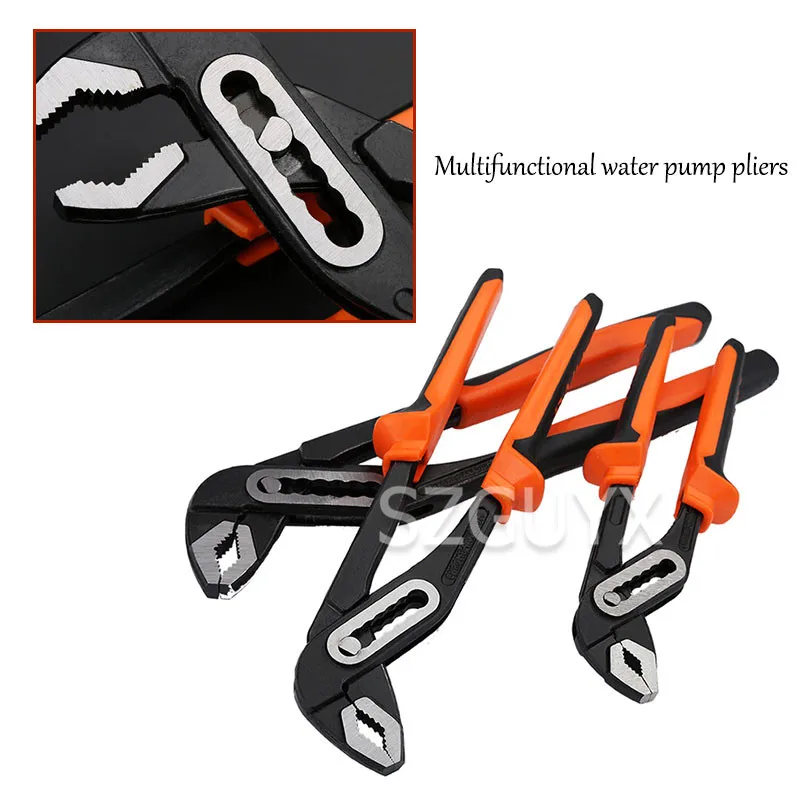 

Industrial adjustable water pipe clamp 8 inch household pipe wrench wrench tool 10/12 inch multifunctional water pump pliers