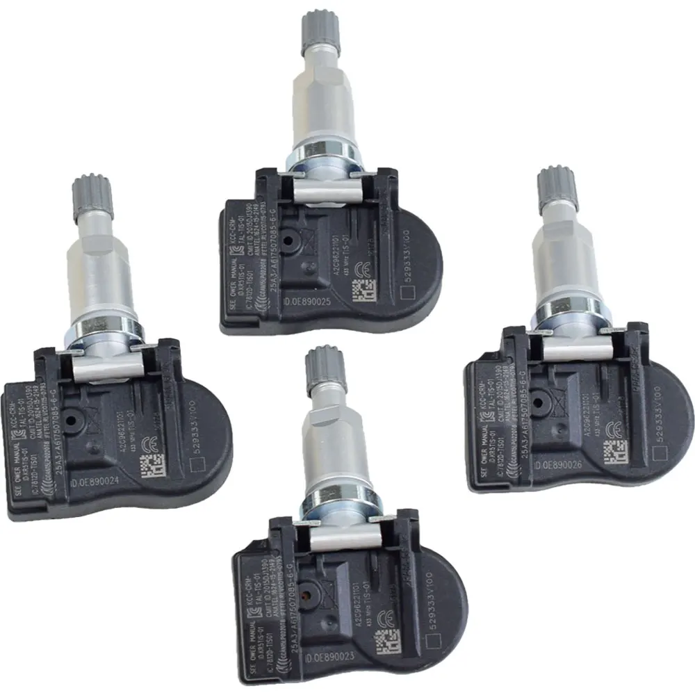 4Pcs 433Mhz Tire Pressure Monitoring Sensor Car TPMS Sensor For Asuna GT Sunrunner 52933-3V100 529333V100 Car Auto Accessories