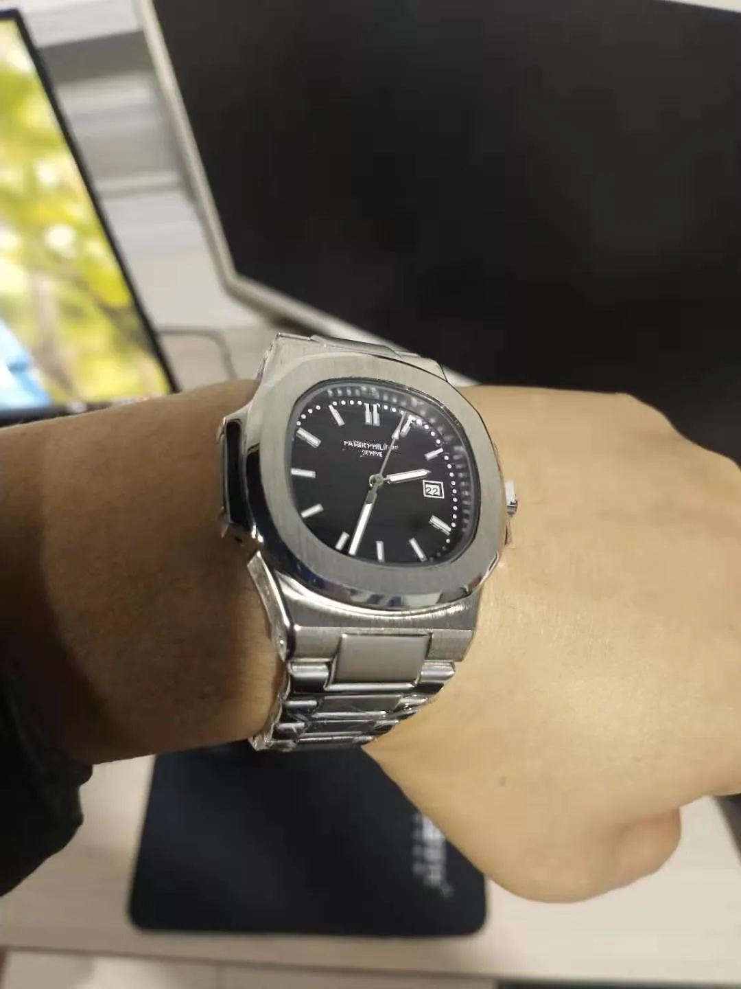Топ бренд Бизнес Календарь Nautilus часы мужские роскошные часы 007 механические часы aaa часы