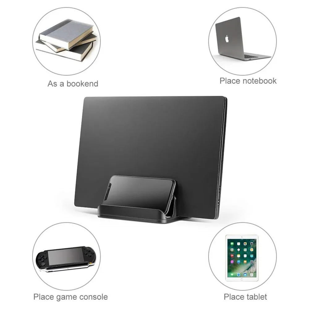 Suporte para Macbook Portatil com Tamanho Ajustável da Doca para a Superfície Portátil Vertical Desktop Alumínio Soporte Chromebook ar Pro 15 16 15 desktop alumínio soporte portatil com tamanho