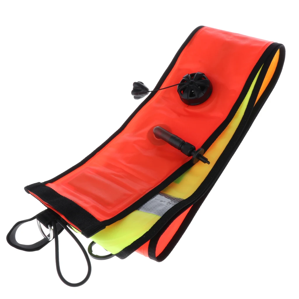 Scuba Diving Surface Marker Buoy SMB Signal Tube Safety Gear 6Ft Water Sports Swimming Diving Pool Accessories