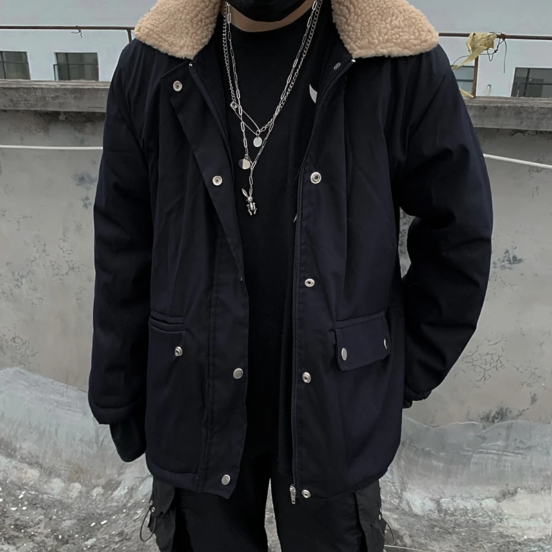 Women Winter Jacket Patchwork Overcoat Thick Outwear Oversize Coats Loose Parkas Warm Streetwear Fashion Faux Fur Bomber Jackets