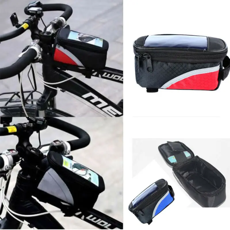 Велосипедный держатель для телефона панье нарамная Передняя сумка сенсорный экран для сотовый телефон на велосипеде велосипед Экран
