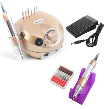 

Electric manicure drill 35000rpm professional electric nail polisher file drill manicure machine GOLD