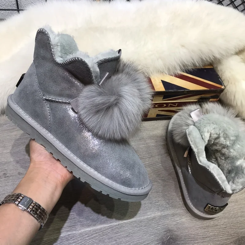 classic snow boots warm fur ankle boots for women boots shoes woman winter boots female flats outdoor casual shoes women booties