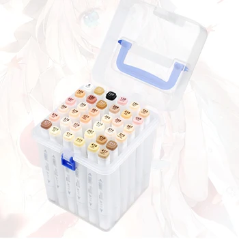 

36 Color Art Markers Set Dual Brush Pens Graphic Skin Colors Art Pens Alcohol Based Sketch Ink For Drawing Manga Markers Art