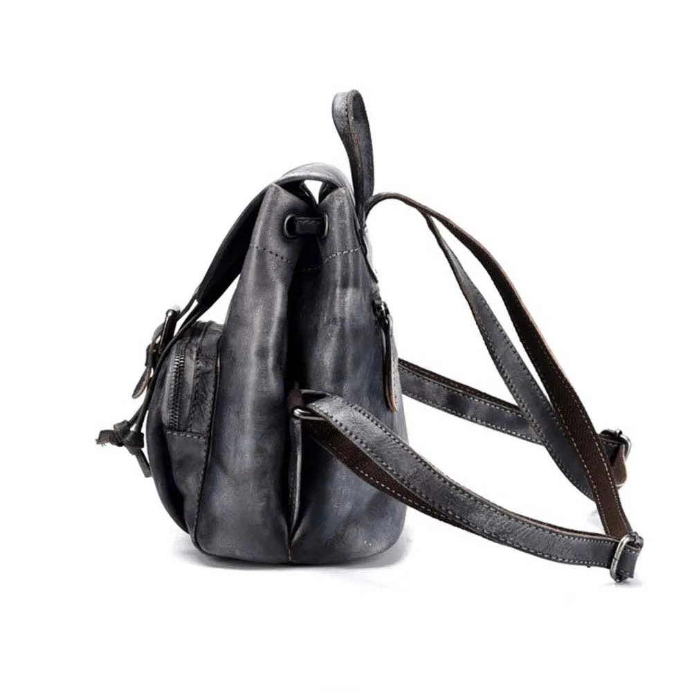 Lukegear ручной работы рюкзак для женщин путешествия ретро Backbags классический мягкая ручка натуральная кожа сумки Мода