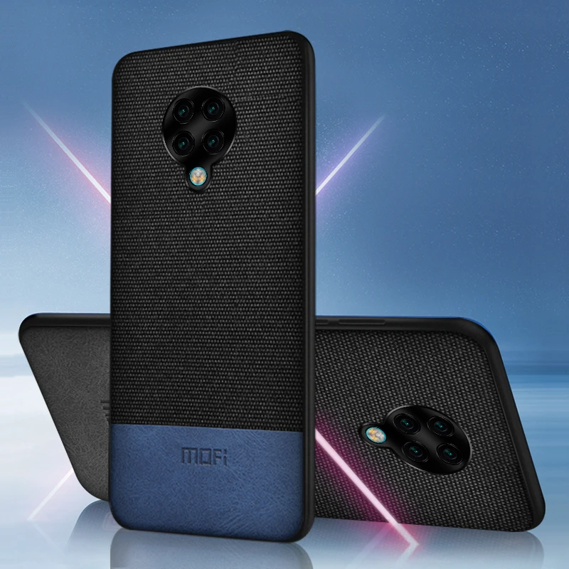 Чехол Mofi для POCO F2 Pro мягкий чехол из ТПУ Для Xiaomi Poco кожаный тканевый в деловом