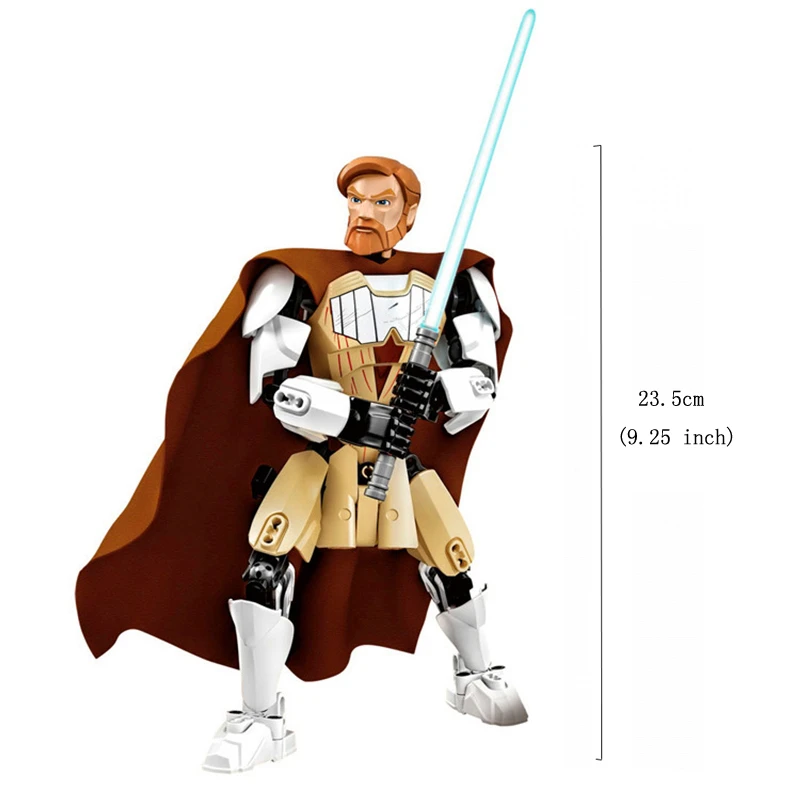 Звездные войны капитан фасма Obi Wan общий гривус Кайло Рен Дарт Вейдер Боба Фетт фигурка штурмовика блоки игрушки для детей - Цвет: Obi Wan